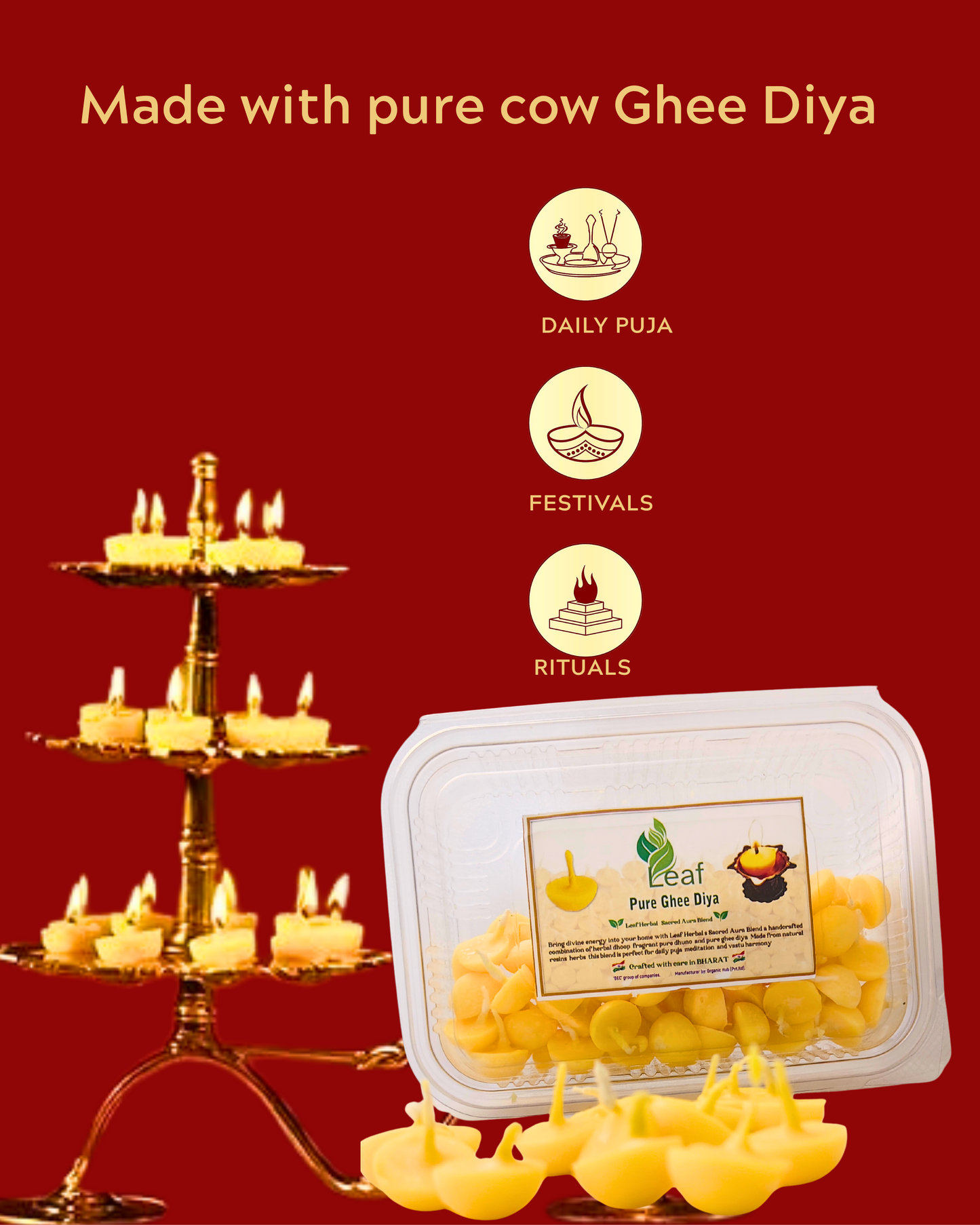 𝐏𝐔𝐑𝐄 𝐂𝐎𝐖 𝐆𝐇𝐄𝐄 𝐃𝐈𝐘𝐀 pack of 100pcs