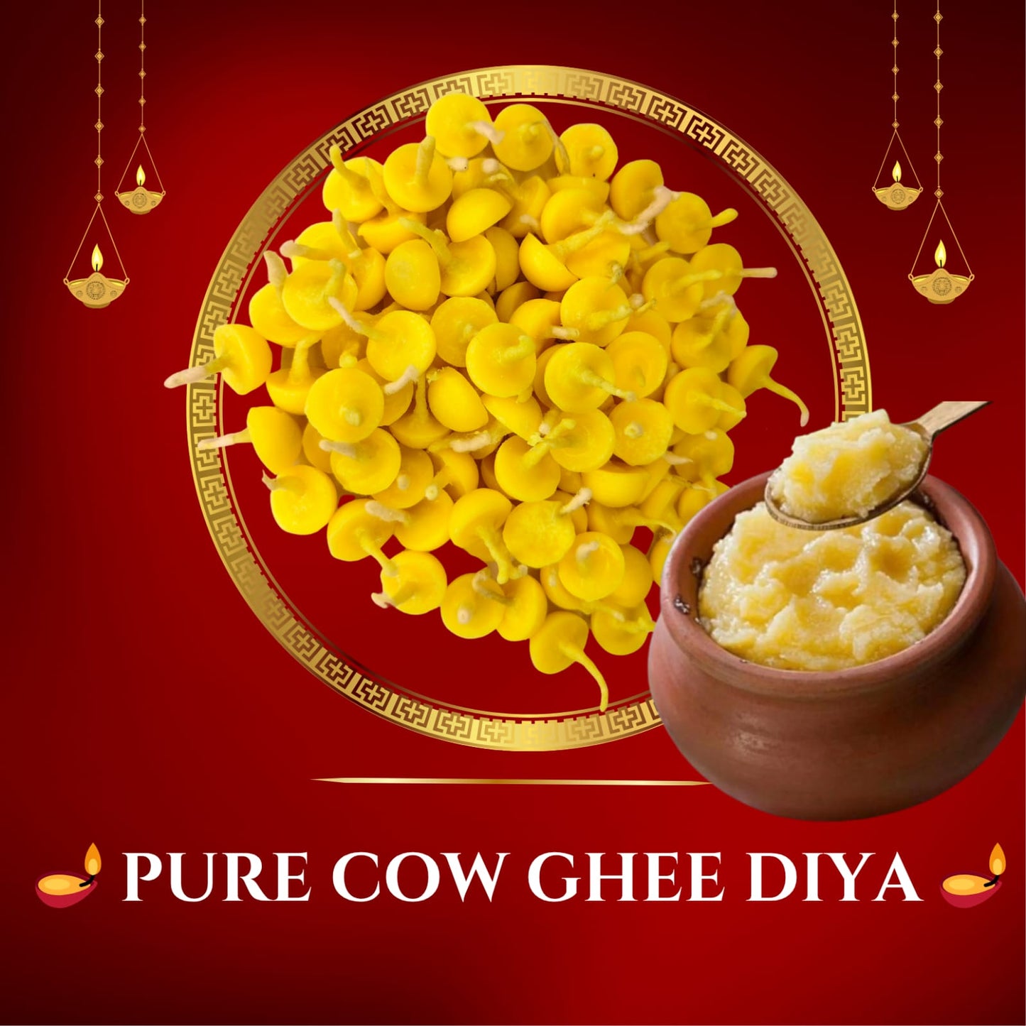 𝐏𝐔𝐑𝐄 𝐂𝐎𝐖 𝐆𝐇𝐄𝐄 𝐃𝐈𝐘𝐀 𝐁𝐀𝐓𝐈 pack of 50 pcs